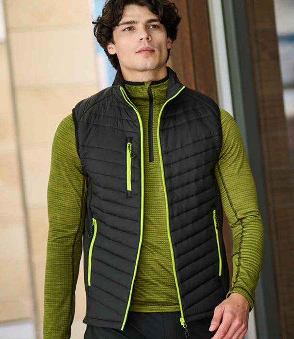 Regatta Navigate Hybrid Bodywarmer Black/Lime Green