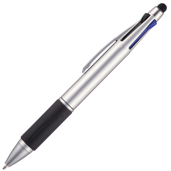 Trojan 4-Ink Stylus Pen | Branded Trojan 4-ink Stylus plastic pen