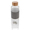 Impact borosilicate glass bottle with bamboo lid