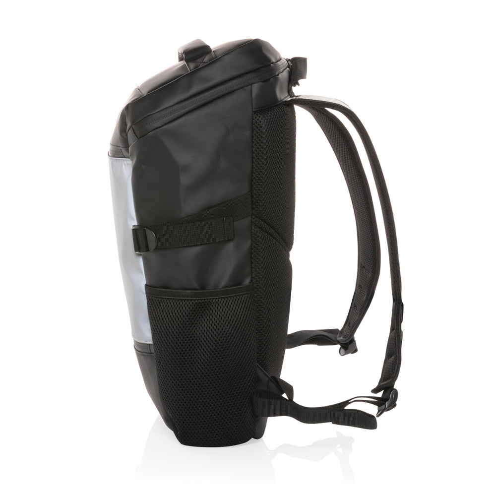 Branded PU high visibility easy access 15.6" laptop backpack