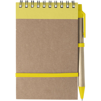 Branded Boraraigh Cardboard notebook with ballpen