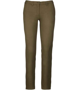 Kariban Ladies Chino Trousers Light Khaki