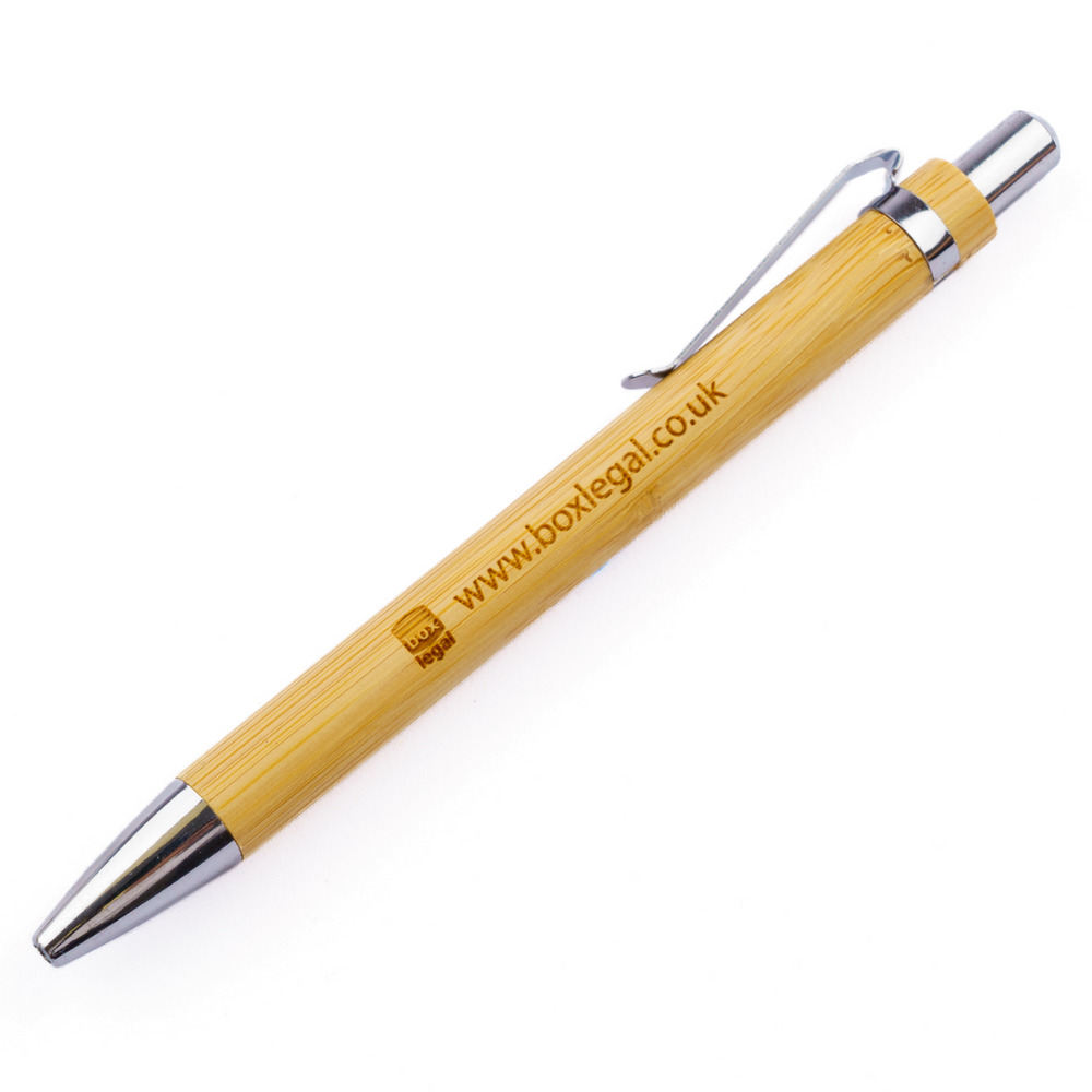 Branded Fairstead Bamboo Ballpoint Pen