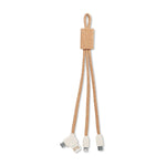 Branded 3 in 1 charging cable in cork