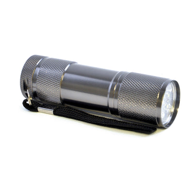 Branded Sycamore Solo 9 Led Metal Torch with batteries included