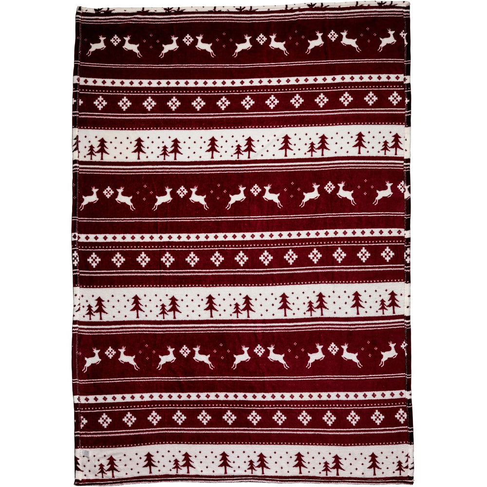 Branded Melsomby Flannel fleece snowmen blanket (260 gr/m2)