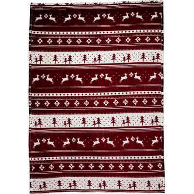 Branded Melsomby Flannel fleece snowmen blanket (260 gr/m2)