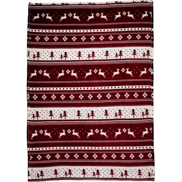 Branded Melsomby Flannel fleece snowmen blanket (260 gr/m2)