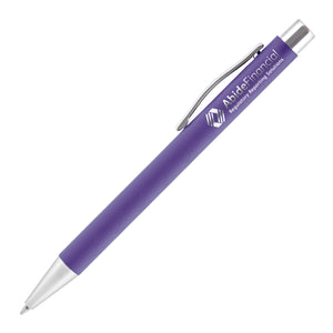 TRAVIS SOFT FEEL ball pen with chrome trim