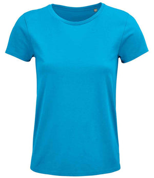 SOL'S Ladies Crusader Organic T-Shirt Aqua
