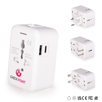 Compact Travel Adaptor with USB C