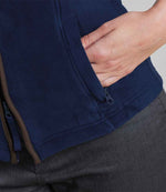 Premier Ladies Artisan Fleece Gilet Navy/Brown