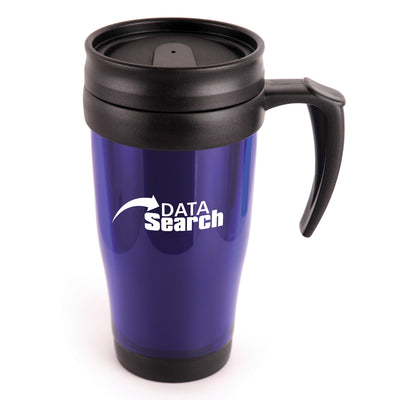 Branded Marco 400 ml Translucent Travel Mug (screw on lid and sipper)