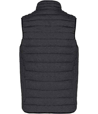 Kariban Lightweight Padded Bodywarmer Marl Dark Grey