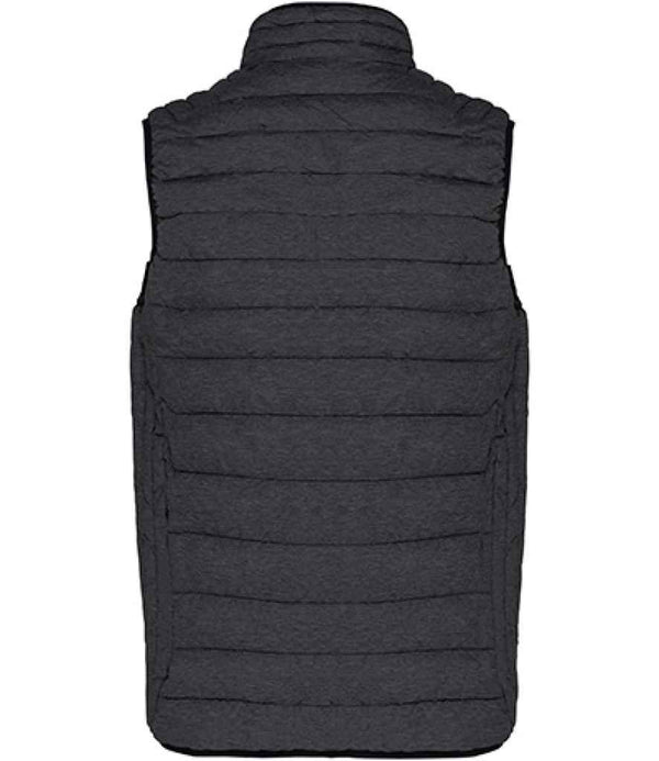 Kariban Lightweight Padded Bodywarmer Marl Dark Grey