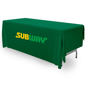 6ft Custom Branded Tablecloth - 2 Day Express