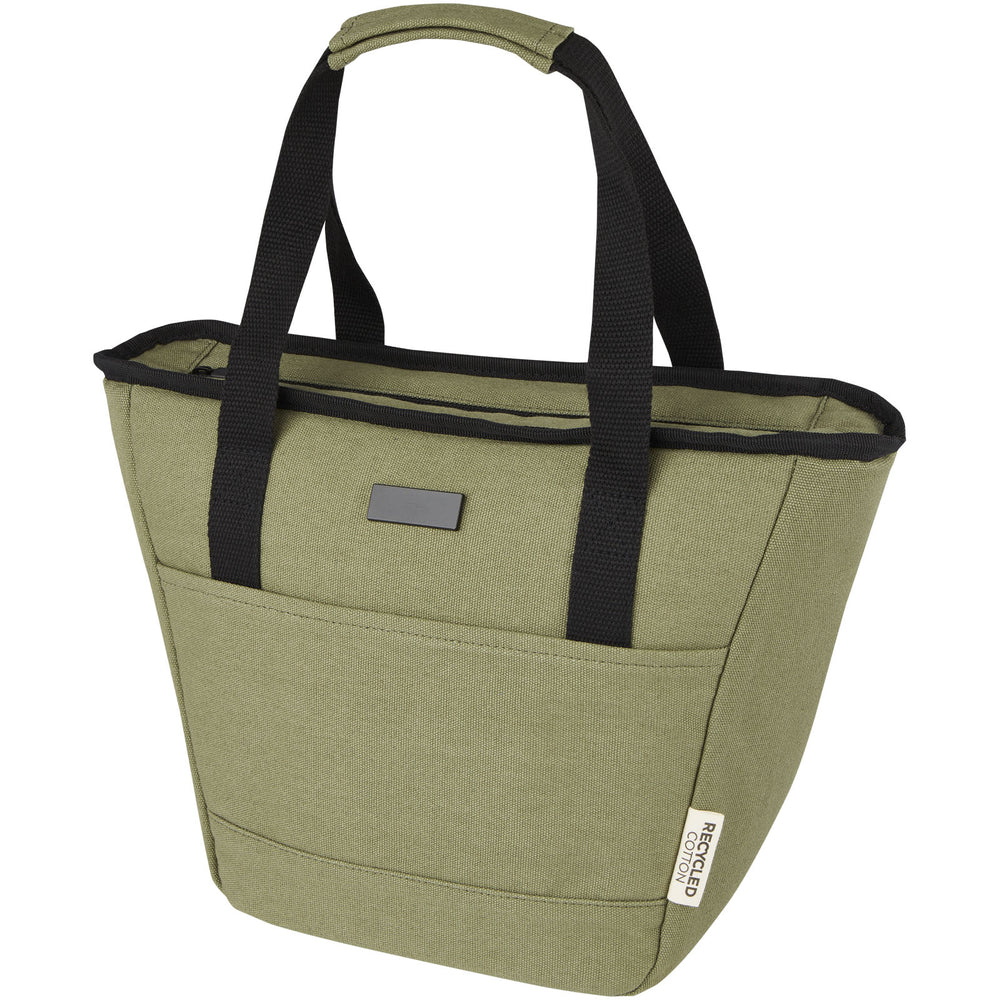 Branded Joey 9-can GRS recycled canvas lunch cooler bag 6L