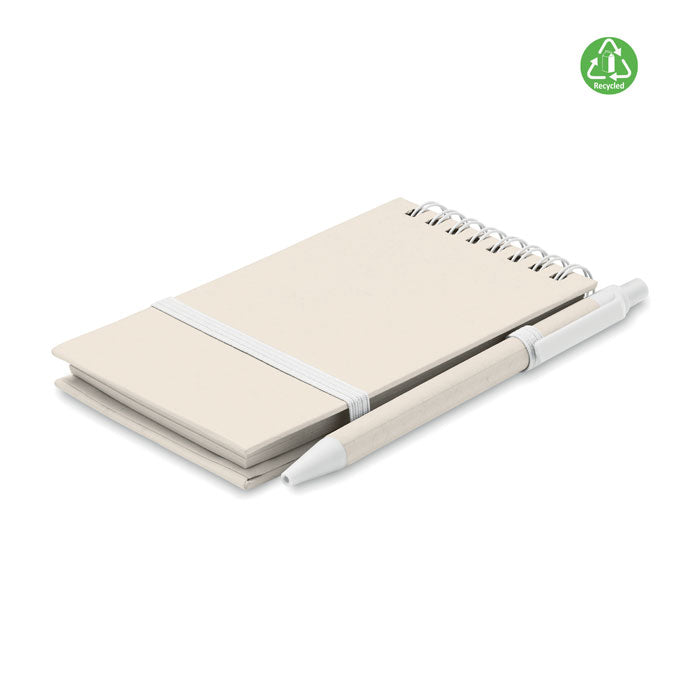 Branded A6 milk carton notebook set