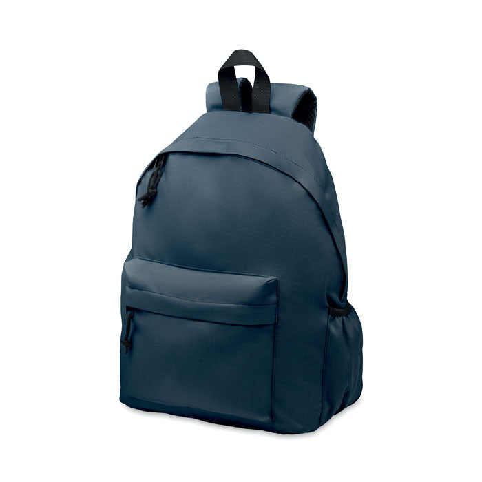 Branded 600D RPET polyester backpack