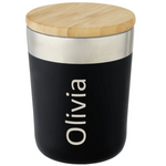 Lagan 300 ml copper vacuum insulated stainless steel tumbler with bamboo lid
