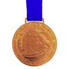Branded Metal Relief Medal with Lanyard