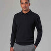Branded Brook Taverner Casper Knitted Long Sleeve Polo Shirt