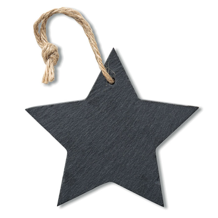 Slate Star Shaped Tree Decoration