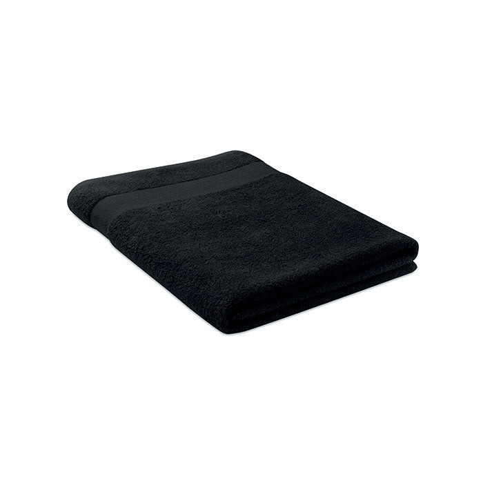 Towel organic cotton 180x100cm Black