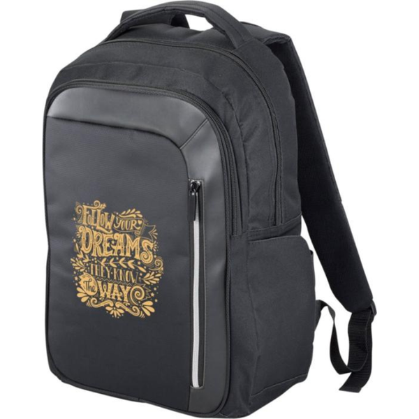 Branded Vault RFID 15" laptop backpack 16L