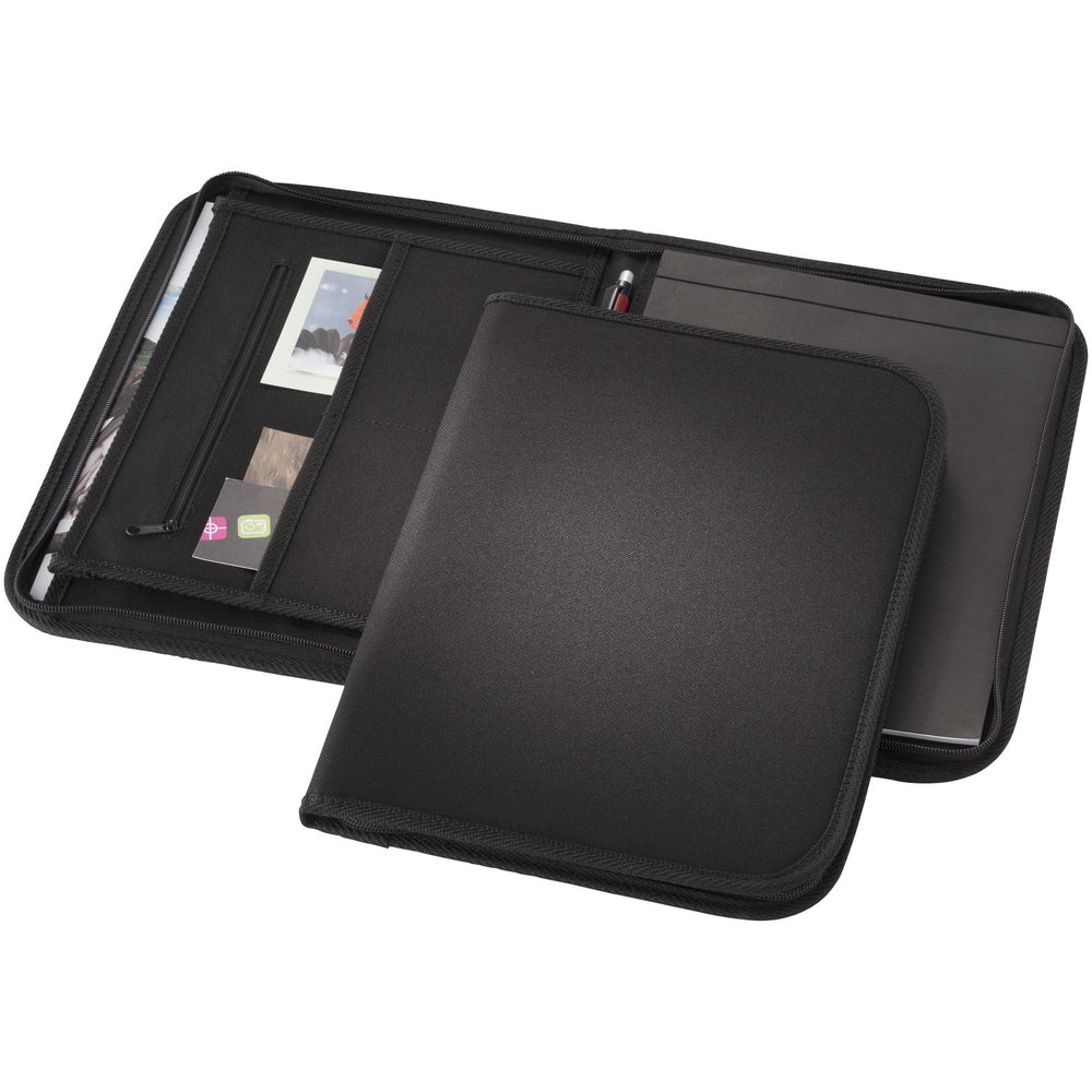 Branded Berkely A4 zippered portfolio