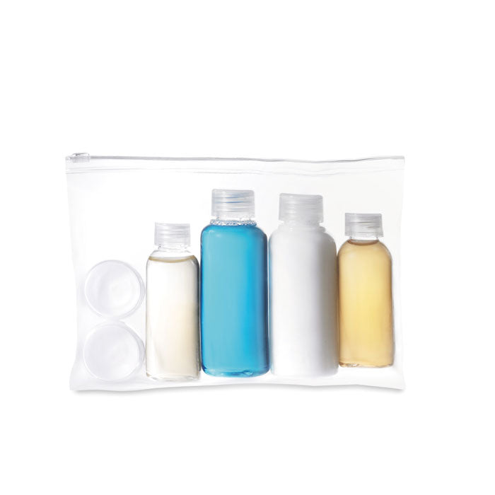 Branded Travelling pouch with bottles