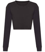 AWDis Ladies Long Sleeve Cropped T-Shirt