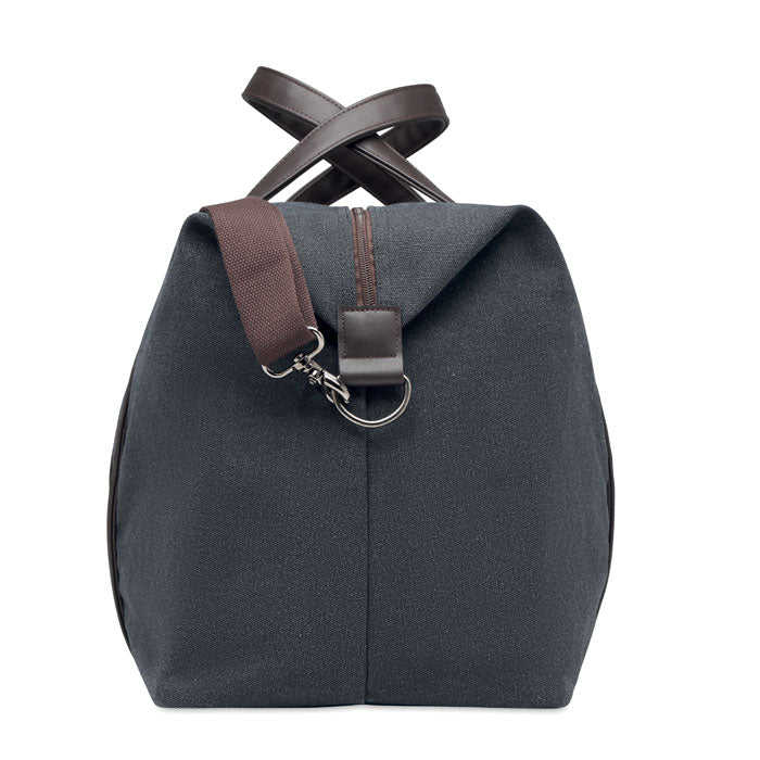 Branded Weekend bag in canvas 450gr/m²