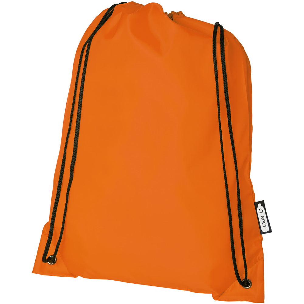 Branded Oriole RPET drawstring backpack 5L