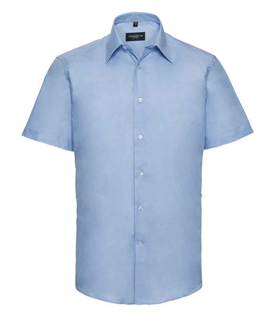 Russell Collection Short Sleeve Tailored Oxford Shirt