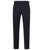 Henbury Stretch Flex Waistband Chino Trousers Navy