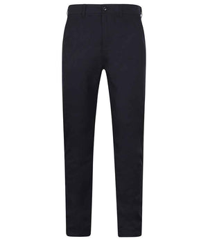 Henbury Stretch Flex Waistband Chino Trousers Navy