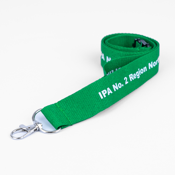 Branded 25mm Flat Polyester Lanyard