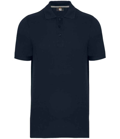 WK Designed to Work Anti-Bacterial Piqué Polo Shirt Navy