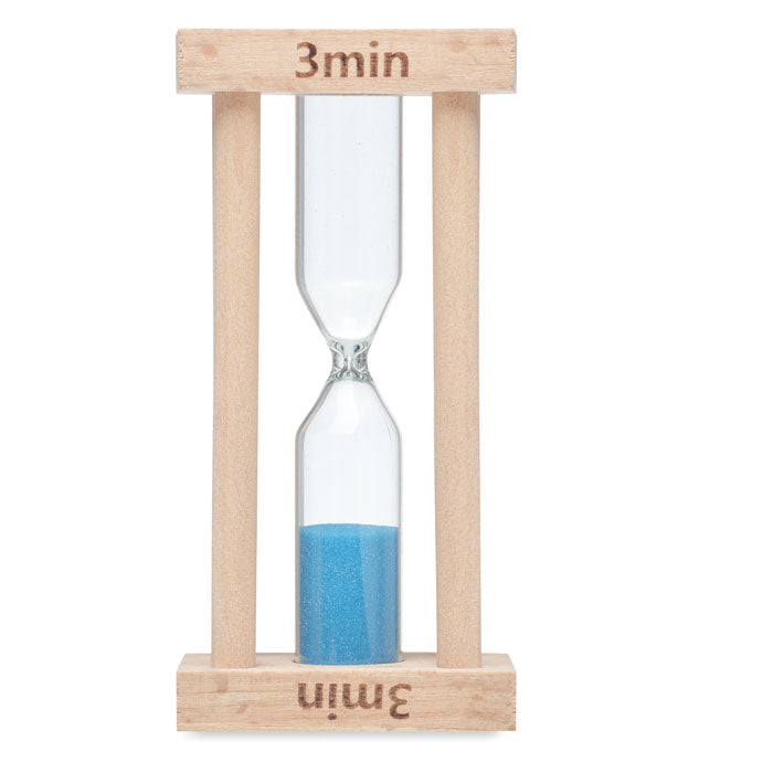 Branded Wooden sand timer 3 minutes