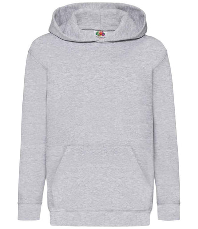 Fruit of the Loom Kids Classic Hooded Sweatshirt Heather Grey