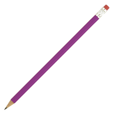 Branded HB PENCIL sharpened with rubber tipped