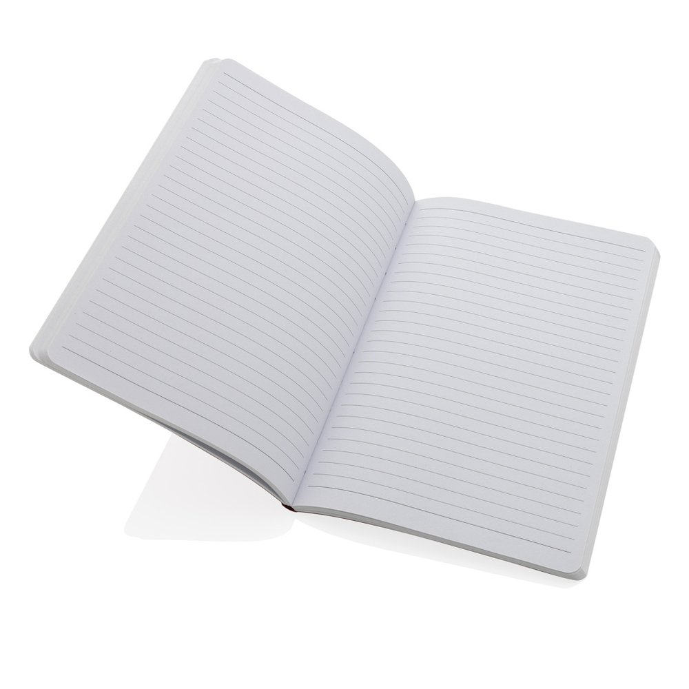 Branded Salton A5 GRS certified recycled paper notebook