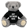 Branded Black Hoodie Bear
