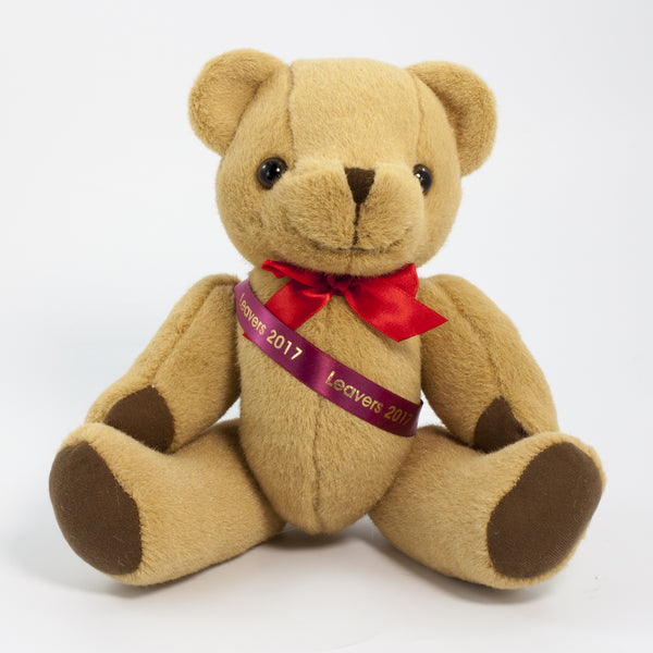Sash Bear II 30cm Honey Jointed Bear