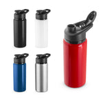 SHAWN. Sports bottle in 90% recycled aluminium 660 mL