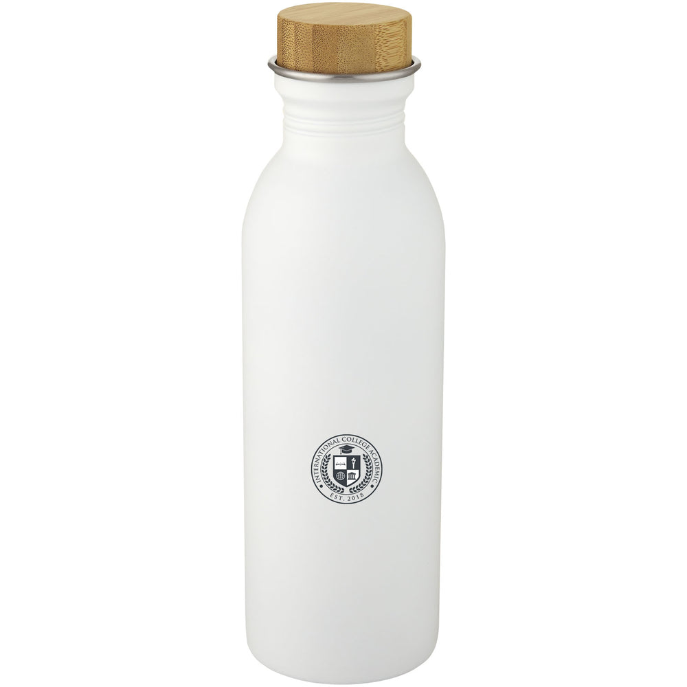 Branded Kalix 650 ml stainless steel water bottle