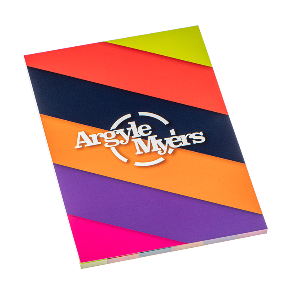 A5 Notepad with Wrapover Front Cover
