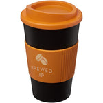 Branded Americano® 350 ml insulated tumbler with grip