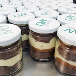 4 Cake Jars (Chocolate Caramel)